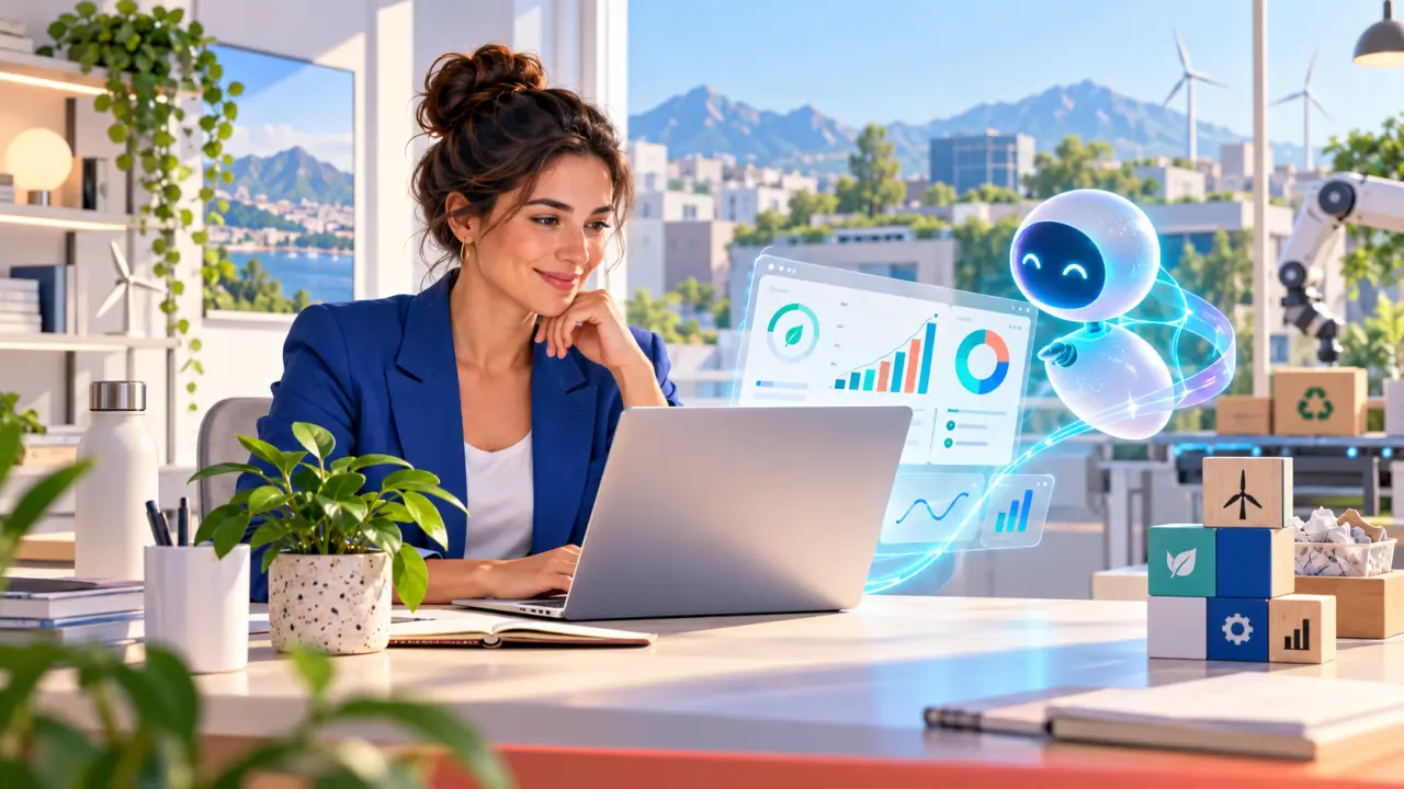 Illustration d’une intelligence artificielle frugale au service d’une PME