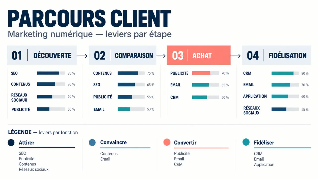 Mastering digital marketing : parcours client et correspondance entre canaux numériques