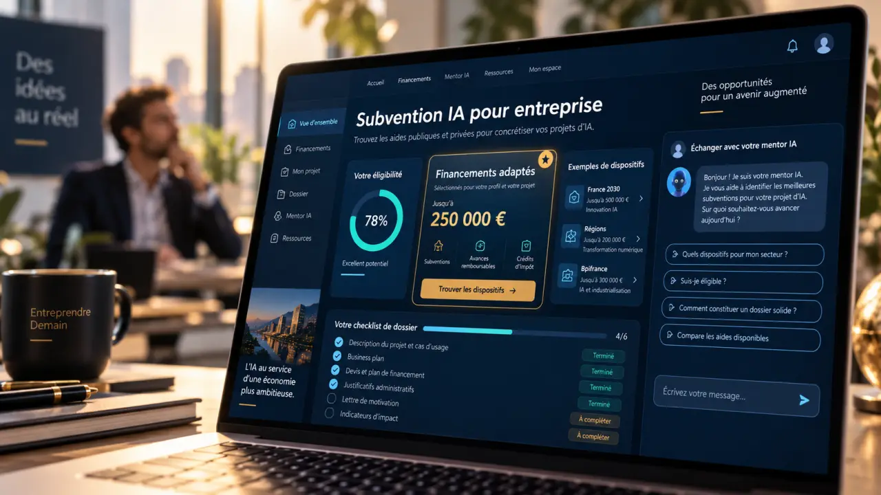 Subvention IA pour entreprise : les dispositifs qui financent vraiment votre projet