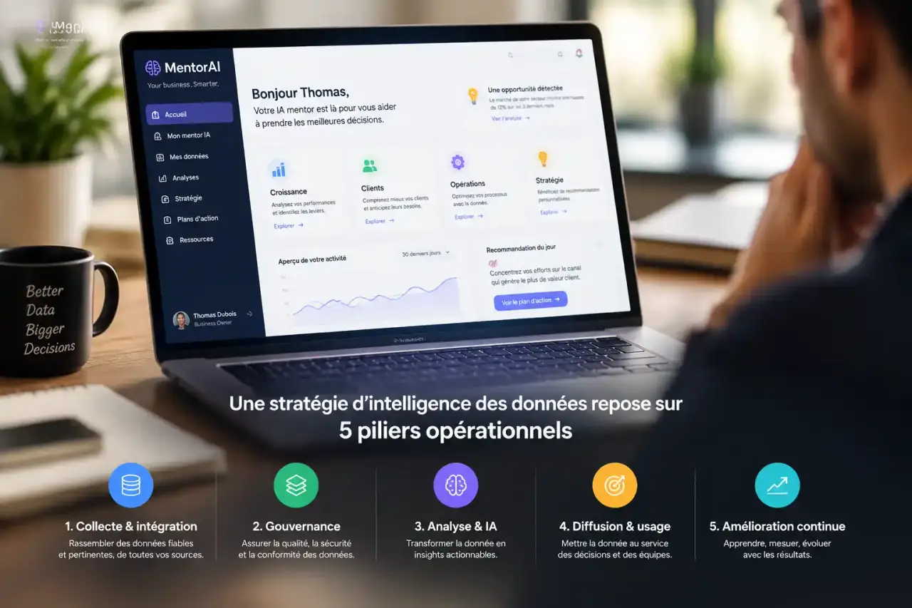Une stratégie d’intelligence des données repose sur 5 piliers opérationnels
