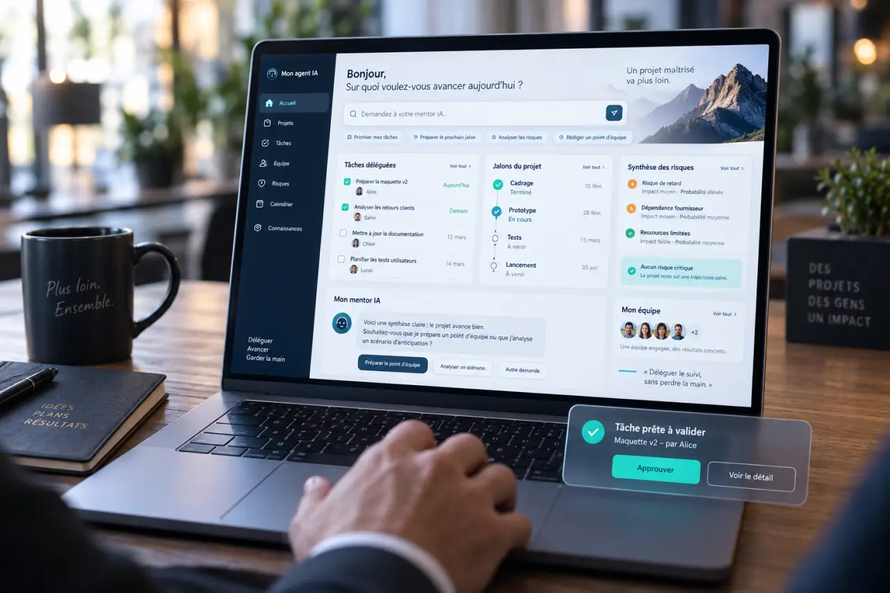Agent IA de gestion de projet : déléguer le suivi sans perdre la main