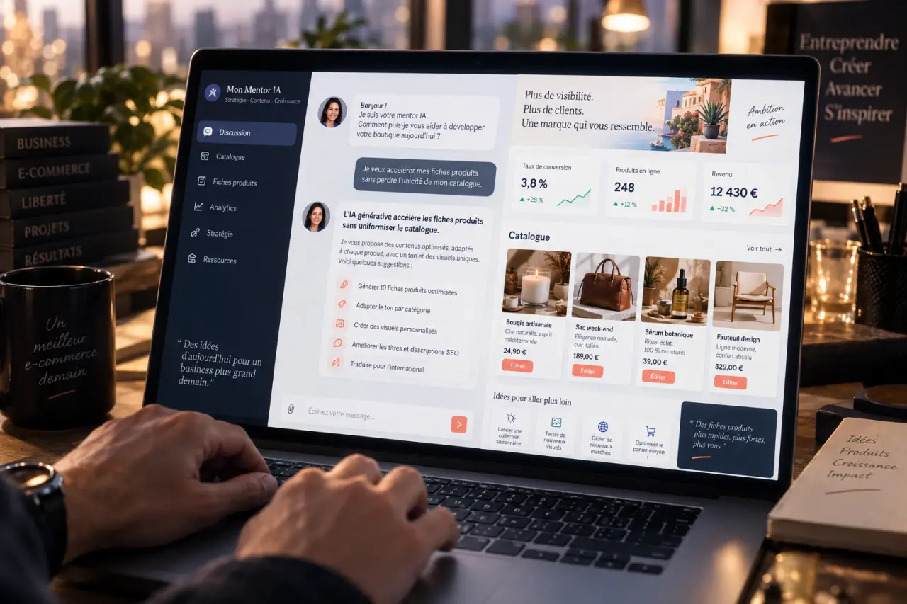 L’IA générative e-commerce accélère les fiches produits sans uniformiser le catalogue